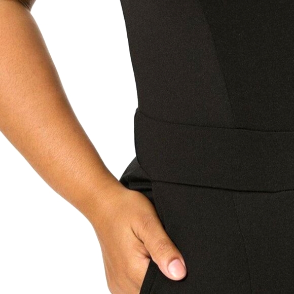 ❤️NWT VINTAGE TORRID JUMPSUIT / CATSUIT - MARILYN MONROE HALTER w/POCKETS - PLUS - Picture 3 of 13